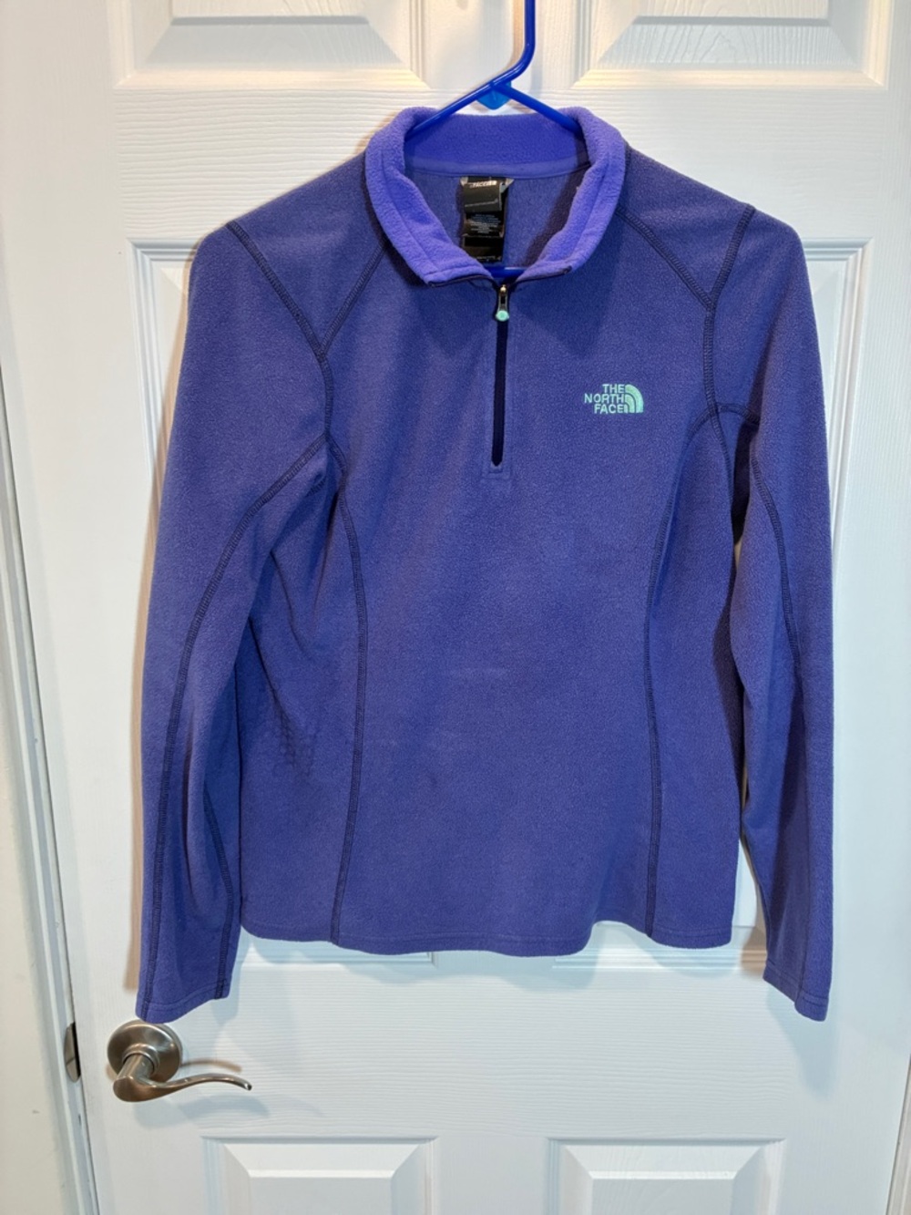 The North Face Purple Quarter-Zip Fleece Pullover